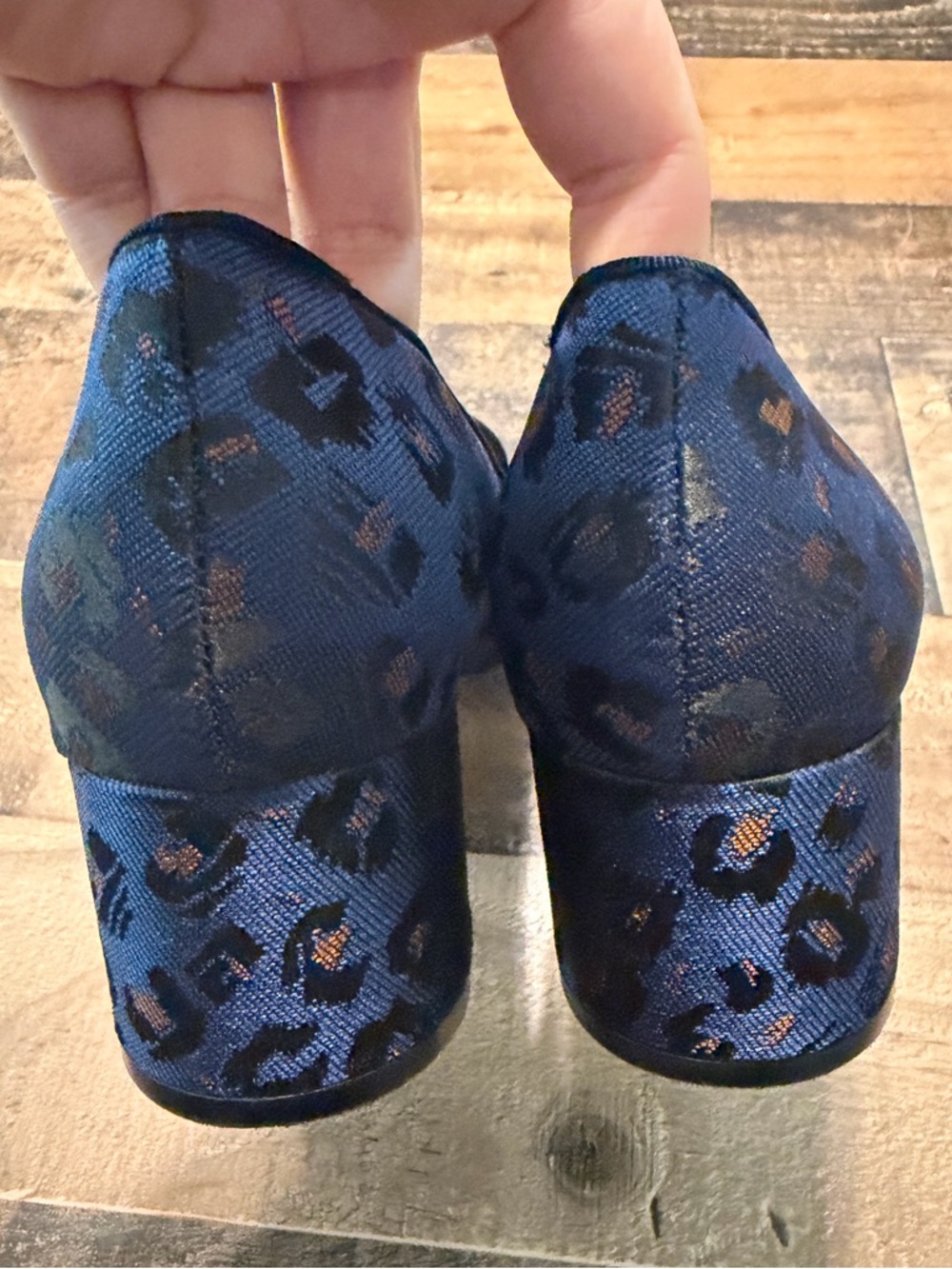 Banana Republic Mid-Heel Leopard Jacquard Smoking Loafer - Picture 7 of 8